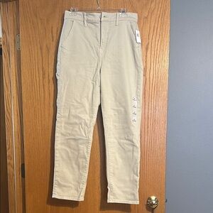Old Navy Tan Sky-Hi Straight Pants